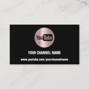 CHANNEL NAMN YOUTUBER LOGOTYP QR RO SVART MODERN VISITKORT