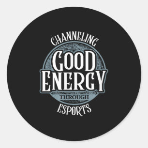 Channeling Bra Energy through Esport - Video Gam Runt Klistermärke
