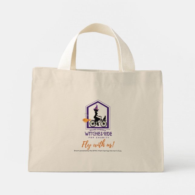 Channeling my Inner Fabulous Witch Tote-säck Mini Tygkasse (Baksida)