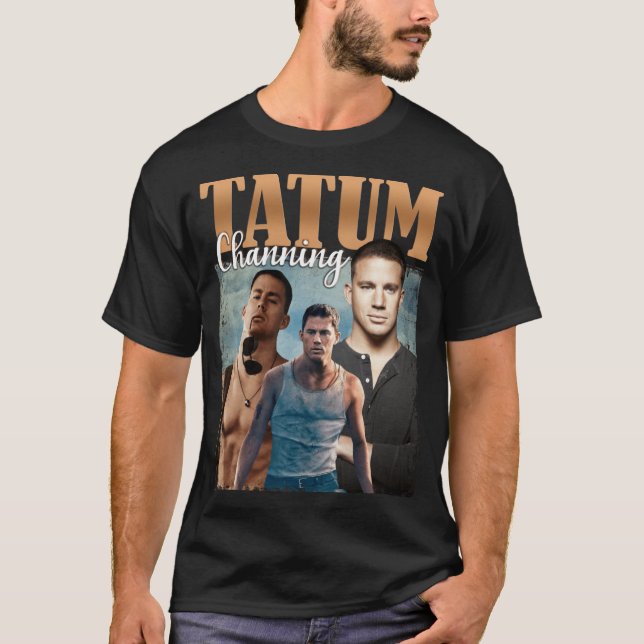 Channing Artistatum retro T Shirt (Framsida)