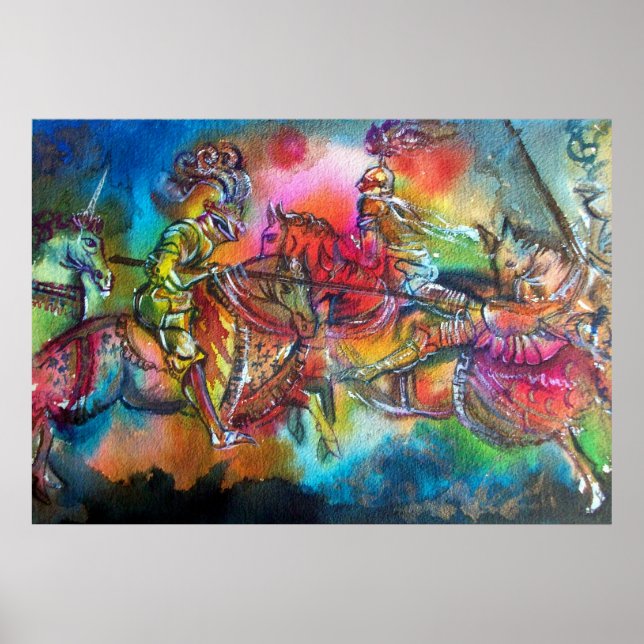 CHANSON DE ROLAND/ COMBAT OF KNIGHTS IN TOURNAMENT POSTER (Framsidan)