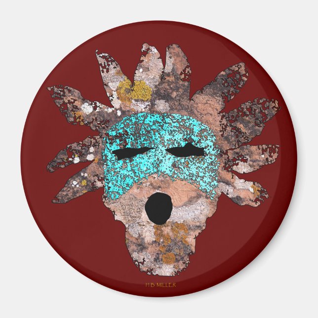 Chant Talking Canyons, New mexico Magnet (Framsidan)