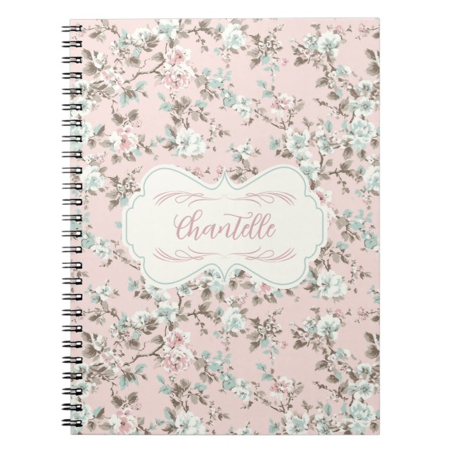 Chantelle Rosa Vintage Ro Anteckningsbok (Framsidan)