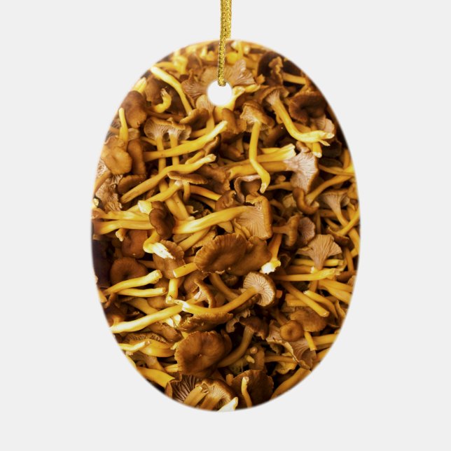 Chanterelles at Hakaniemi Market Hall Julgransprydnad Keramik (Framsidan)