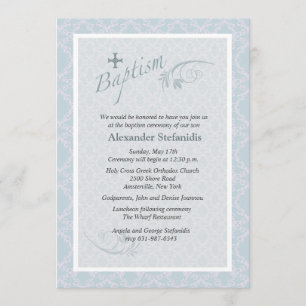 Chantilly Baptism-inbjudan Inbjudningar