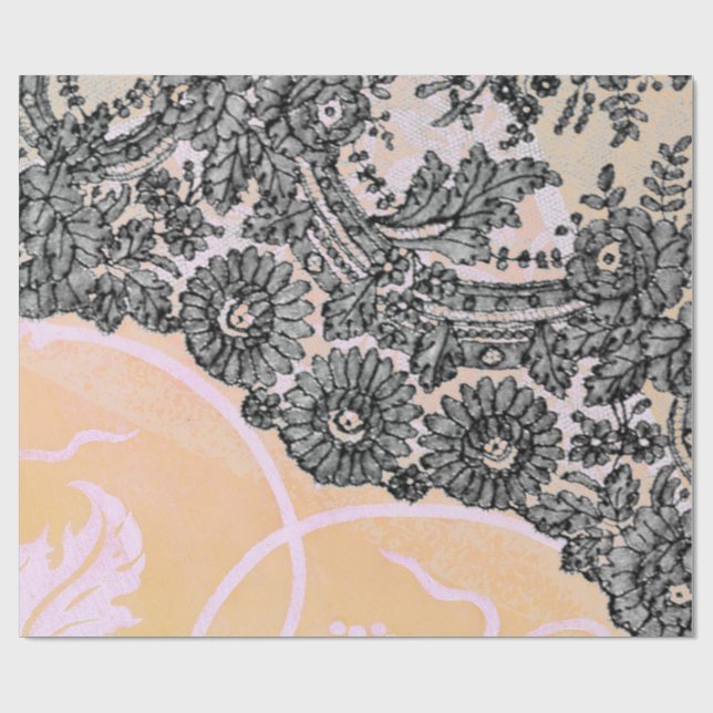 CHANTILLY-SPETS MED William Morris INPACKNINGSPAPP Presentpapper (Platt)