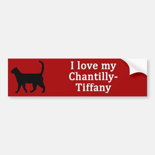 Chantilly-Tiffany Kärlek Bildekal (Framsidan)