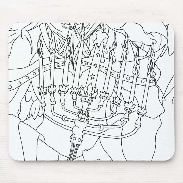 Chanukah ängel musmatta (Framsidan)