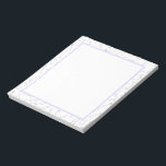 Chanukah Anteckningsblock<br><div class="desc">Chanukah förtjänar något mer - något speciellt! Den här designen har ett vackert, förenklat, minimalistiskt estetiskt med sin moderna beröring och sitt ömtåliga lukt. Fira Chanukah med att samordna dekan och gåstillbehören. Gör det här året till en Chanukah att minnas!</div>