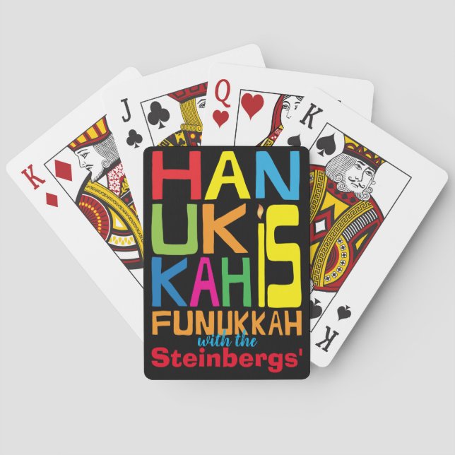 Chanukah är Funukkah Casinokort (Baksidan)
