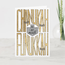 "Chanukah är så mycket Funukkah"-hälsningskort Helgkort