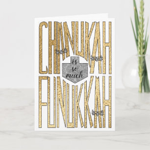 "Chanukah är så mycket Funukkah"-hälsningskort Helgkort