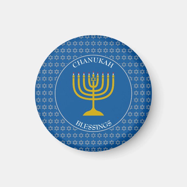 CHANUKAH BLESSINGS | Menorah | Hanukkah Magnet (Framsidan)