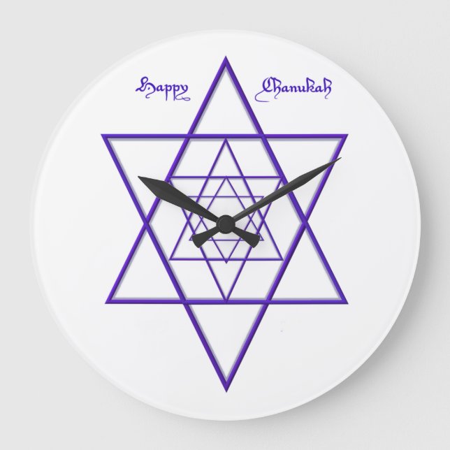 Chanukah Blue Stars av David Stor Klocka (Framsida)