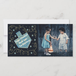 Chanukah Dreidel Pinjul Julkort