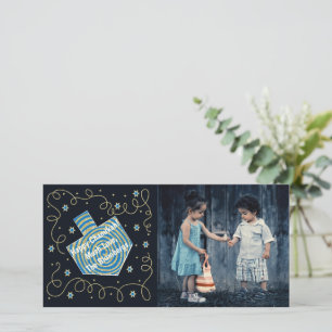 Chanukah Dreidel Pinjul Julkort