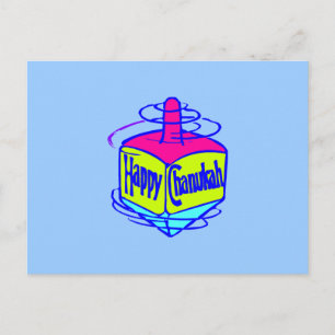 Chanukah Dreidel Vykort