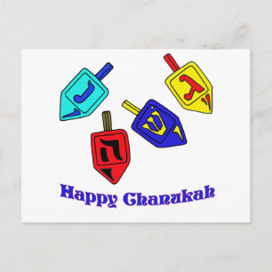 Chanukah Dreidels Vykort