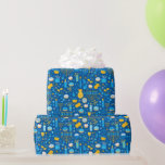 Chanukah Firar Gelt Jewish Stars Snöflingor Presentpapper<br><div class="desc">Lägg till lite helgdag och gnistra med den här roligten. Chanukah har en papper utformning. Lämplig för barn eller vuxnor, behov av företagsplås eller familjepresentationer. Det finns koordinerande presentsäckar, vävnadspapper och band för ett helt Chanukah-utseende, eller så kan du blanda och matcha med vår andra Chanukah som omsluter pappra mönster....</div>