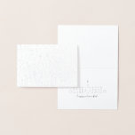 Chanukah Foil Card Folierat Kort<br><div class="desc">Chanukah förtjänar något mer - något speciellt! Den här designen har ett vackert,  förenklat,  minimalistiskt estetiskt med sin moderna beröring och sitt ömtåliga lukt. Fira Chanukah med att samordna dekan och gåstillbehören. Gör det här året till en Chanukah att minnas!</div>