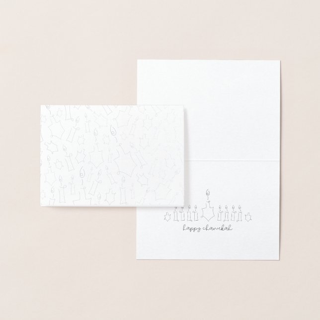 Chanukah-folie kort (Display)