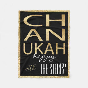 Chanukah Guld Fleecefilt