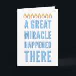 Chanukah-hälsningskort Helgkort<br><div class="desc">Ett fantastiskt,  enkelt,  retromodernt Chanukah-kort för alla mottagare med anpassade på insidan.</div>