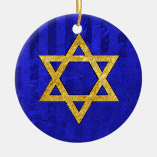 Chanukah Hanukkah חֲנֻכָּה Julgransprydnad Keramik