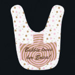 Chanukah/Hanukkah Flicka Bib Personalize Hakklapp<br><div class="desc">Chanukah/Hanukkah Flicka Bib/Personalize Njut ge denna söta,  tvåsidiga Hanukkah baby,  bib,  fylld med rosa och bruna stjärnor med ett spiralformigt redo för personanpassning. Välj ditt favoritteckensnitt stil,  färg,  storlekt och formulerat för ditt speciella lilla. Tack för att du stannade och shoppade förbi. Alltid uppskattad! Lycklig Chanukah/Hanukkah!</div>