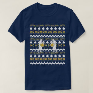 Chanukah/Hanukkah Manar i ’Ugly Sweater’ T-Shi Tee Shirt