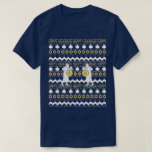 Chanukah/Hanukkah Manarna "Ugly Sweater" T-Shirt<br><div class="desc">Chanukah/Hanukkah Manar "Ugly Sweater" T-Shirt. Judah Maccabee är söt Darn lycklig med oljetankern..är till för ett mycket lycklig firande! Välj mellan olika stilar,  färg och storlekar. Tack för att du stannade och shoppade förbi. Mycket uppskattade. Lycklig Chanukah/Hanukkah!!!</div>