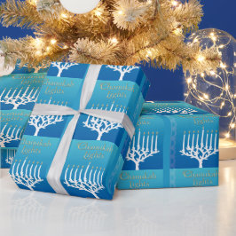 Chanukah Hanukkah Wrapping Papper Gift Wrap Presentpapper