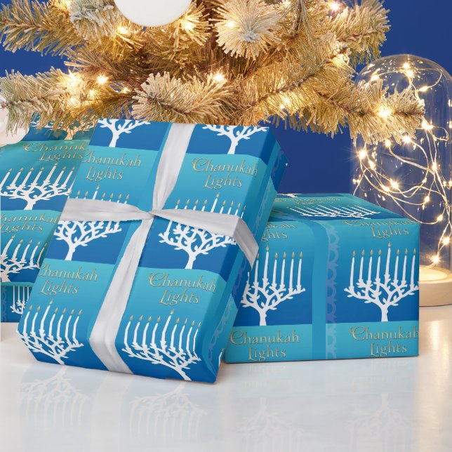 Chanukah Hanukkah Wrapping Papper Gift Wrap Presentpapper (Helgdagar)