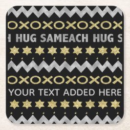 Chanukah Hug Sameach Underlägg Papper Kvadrat