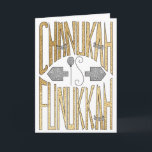 "Chanukah is Funukkah"-hälsningskort Helgkort<br><div class="desc">"Här är ett "Chanukah is Funukkah"-hälsningskort med kuvert. Om du vill anpassa det här kortet tar du bara bort text i och lägger till din egen ord. Välj ditt favoritteckensnitt stil, färg, storlek och text. Tack för att du stannade och shoppade förbi. Mycket uppskattat!!!! Lycklig Chanukah/Hanukkah! Storlek: Standard (5" x...</div>