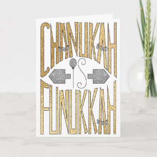 "Chanukah is Funukkah"-hälsningskort Helgkort