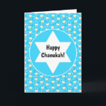 Chanukah Jelly Doughnut Jewish Stars Snöflingor Kort<br><div class="desc">Det här bandet är ett vackert tillägg till din Chanukah-presentförpackning. Eller använda den med färg som är fast papper som kontrast. Matchande presentsäckar,  förmånsboxar och papper förpackning finns tillgänglig.</div>