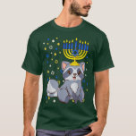 Chanukah Jewish Menorah Raccoon Funny Hanukkah T Shirt<br><div class="desc">Chanukah Jewish Menorah Raccoon Funny Hanukkah .</div>