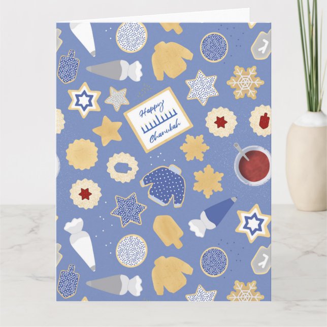 Chanukah kakfest kort (Framsida)