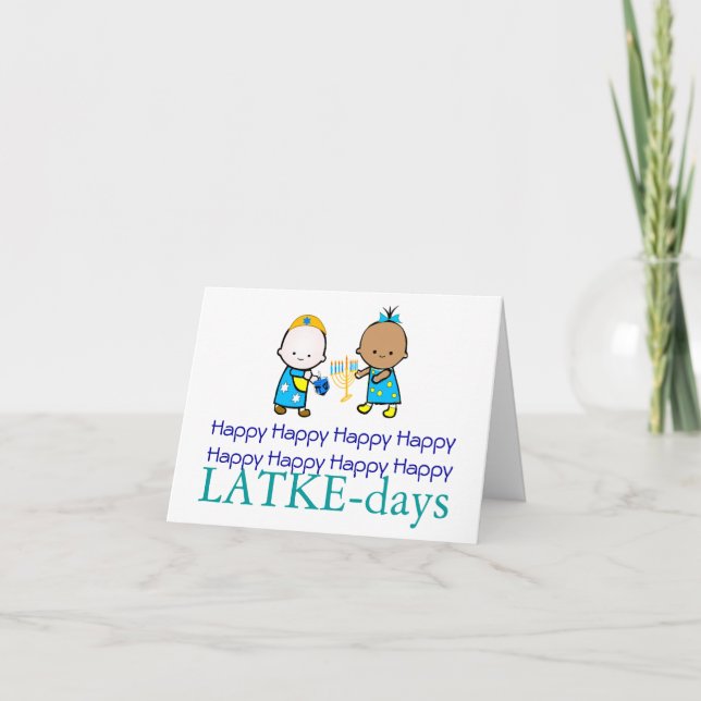 Chanukah-kort för lycklig-dagar helgkort (Framsida)