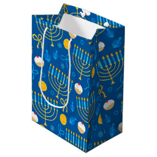 Chanukah Menorah Gelt Dreidel Blue