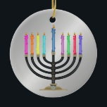 Chanukah Menorah Julgransprydnad Keramik<br><div class="desc">Ha roligt med dem. Tänka teman! Spela upp med färger, lägg till eller ta bort text och (för lite extra-avgift) anpassa baksidan med bilder, färg, din logotyp/företagsinformation... ! De är också underbara för gåvor eller använda som den avslutande kurvan på din presentförpackning. Tack så mycket för att du är här....</div>