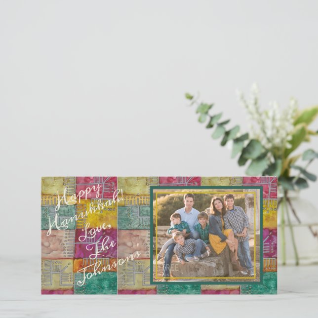 Chanukah Menorahs Julkort (Stående Fram)