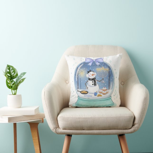 Chanukah Snow Globe Kudde (Stol)