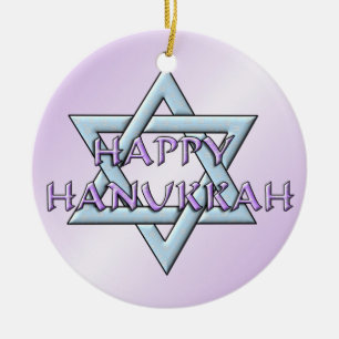Chanukah Star av David Julgransprydnad Keramik
