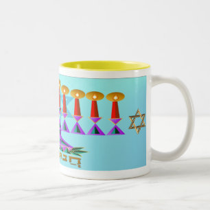 Chanukah Två-Tonad Mugg