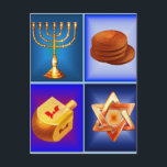 Chanukah vykort<br><div class="desc">Chanukah vykort</div>