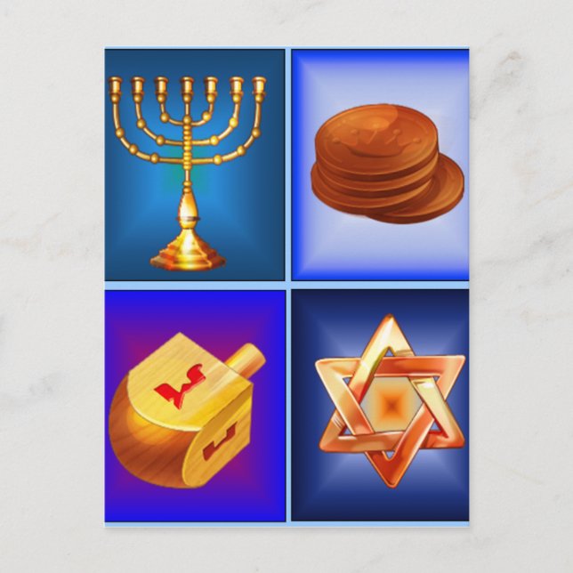 Chanukah vykort (Framsida)