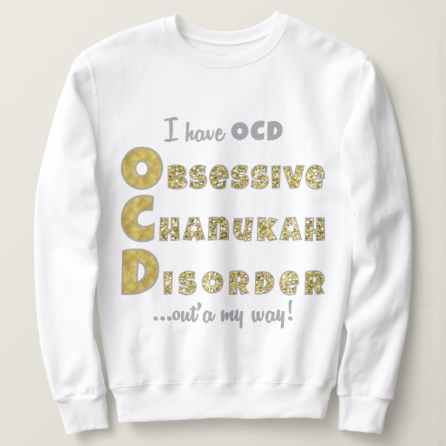 Chanukah Women's Pullover Sweatshirt ’OChanukahD’ T Shirt (Design framsida)