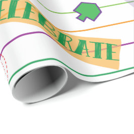 Chanukah Wrapping Papper "Hanukkah Party" Presentpapper